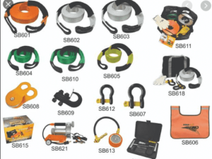 Roadsafe recovery straps and gear